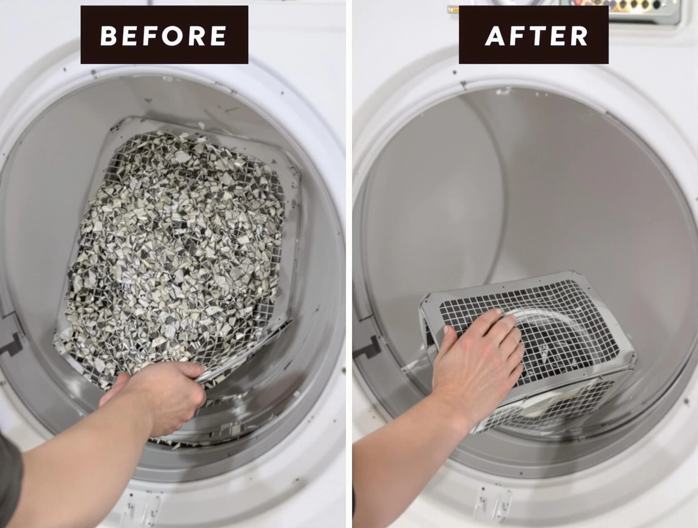 Professional lint trap cleaning by Norwood Dryer Vent Cleaning in Norwood