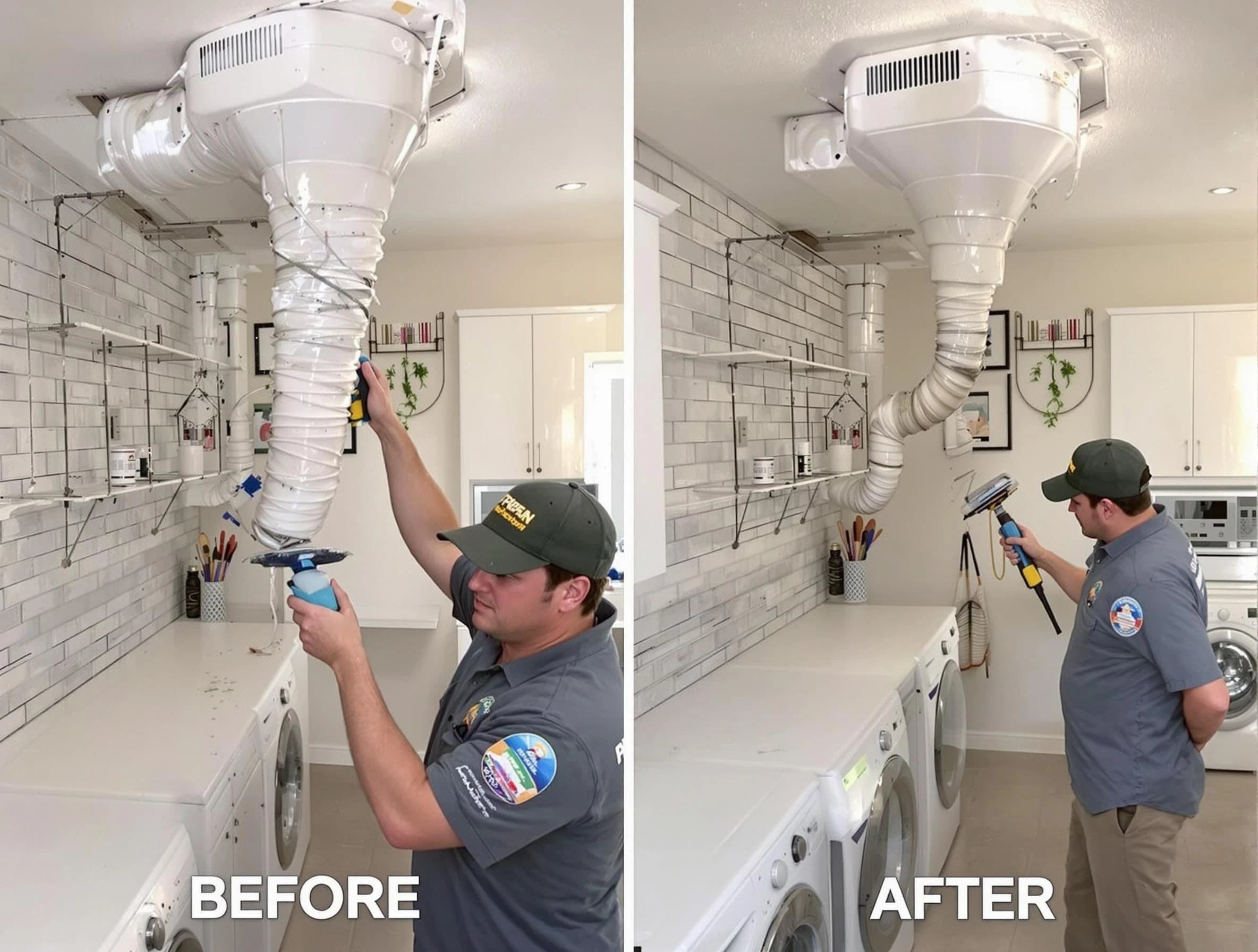 Professional dryer exhaust vent cleaning by Norwood Dryer Vent Cleaning in Norwood